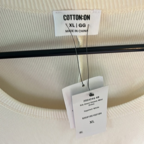 NWT Cotton On Girl’s Cream Dress Size XL - Picture 2 of 5